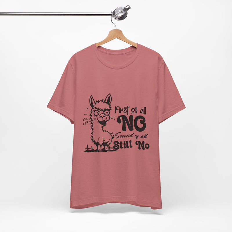 First of All, No. Second of All, Still No. T-Shirt